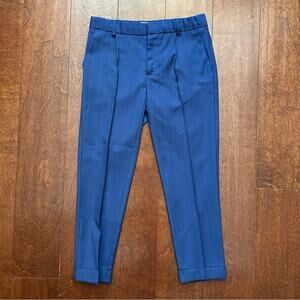 Zara Kid’s Wool Blend “Tailored Fit” Blue Dress Pants, Size 7